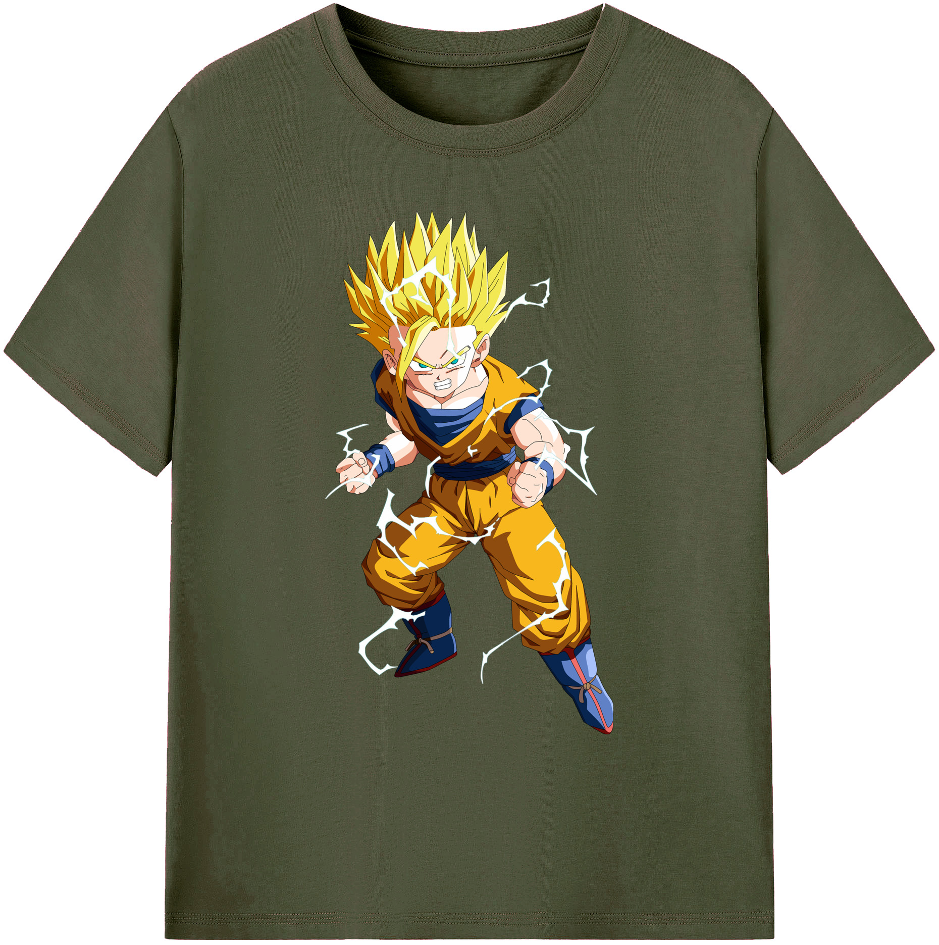 （画像用） ドラゴンボール 孫 悟飯（そんごはん）DRAGON BALL Son Gohan 綿100％ メンズ半袖Tシャツ｜肌触りやわらか＆通気性